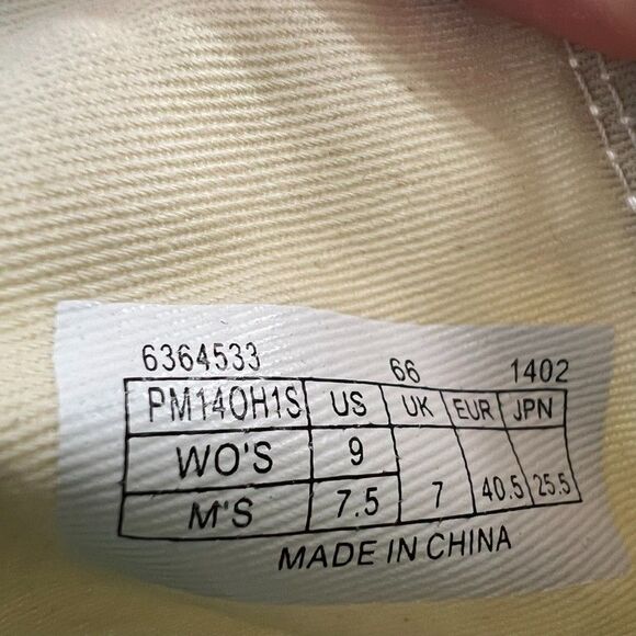 PF Flyers White Canvas Leather Mid Top Lace-Up Sneaker Shoes Unisex US-M7.5 W9 - Picture 10 of 11